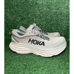 Hoka One One Bondi 8 Men's Size 8 4E X-Wide Grey Running Shoes Athletic Sneakers